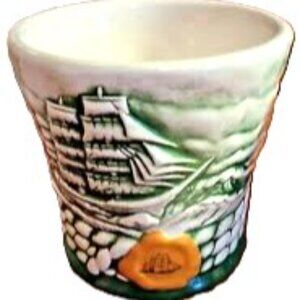 Cutty Sark 1998 Vintage Clipper Ships Scotch Whiskey Ceramic Tumbler Shave Cup